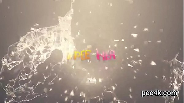 Fantastic centerfold gets her tight slit full of warm piss and splashes