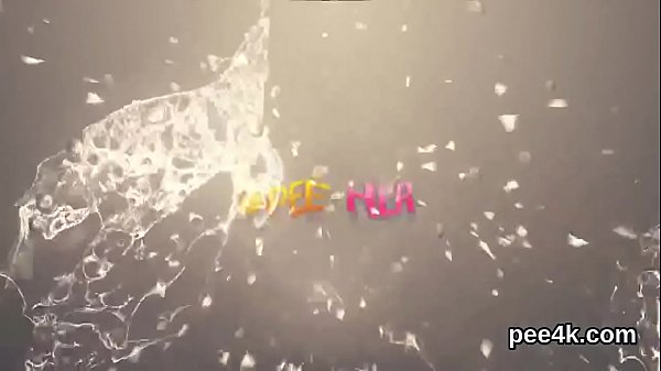 Perfect centerfold gets her pink vagina full of warm piss and squirts