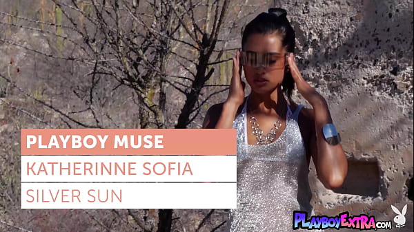Petite Costa Rican teen Katherinne Sofia removes her tiny silver bikini