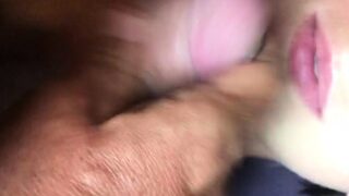 Great amateur video of Brunette POV oral sex