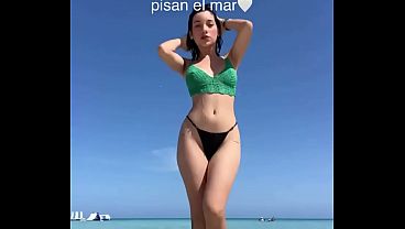 Pretty sexy Cuban in a bikini.