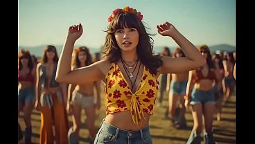 1970’s Woodstock Hippie Threesome Fantasy (Public, 3some, Ass Licking, Blowjob, Facial) – AI Generated